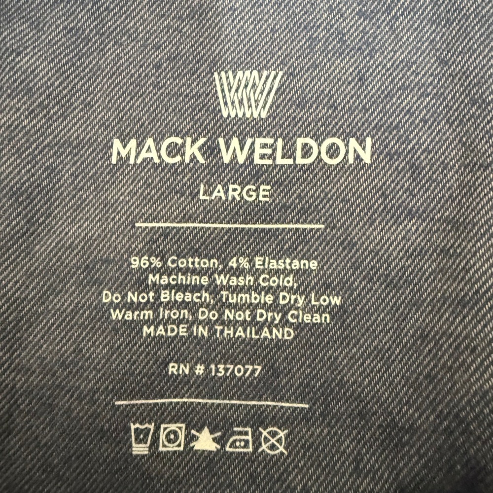 Mack Weldon Jogger Pants Mens Large 32x29 Blue Athletic Casual Lounge Drawstring - Picture 2 of 8